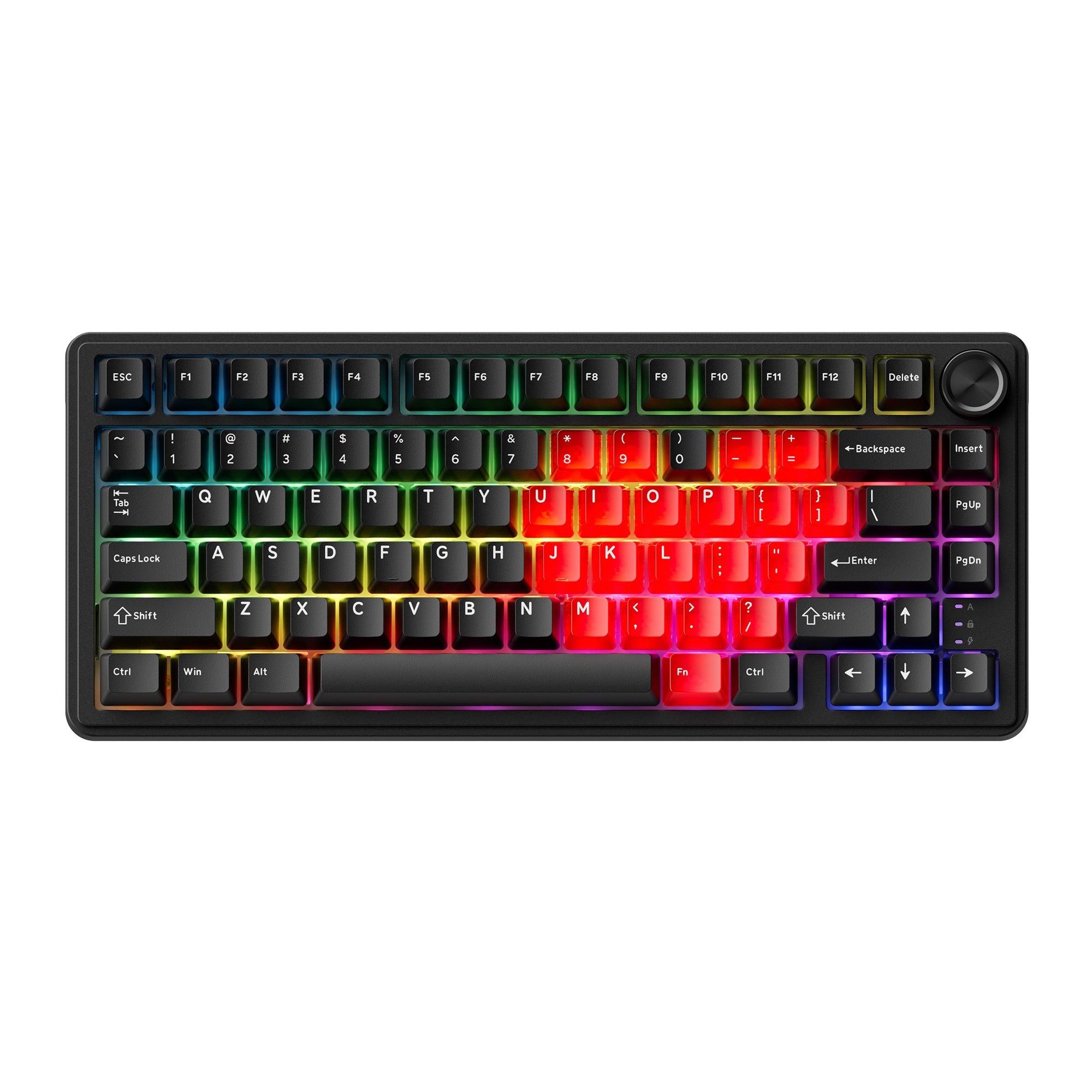 XVX M75 Lumina 75% Tri-Mode Gasket Mechanical Keyboard with Knob