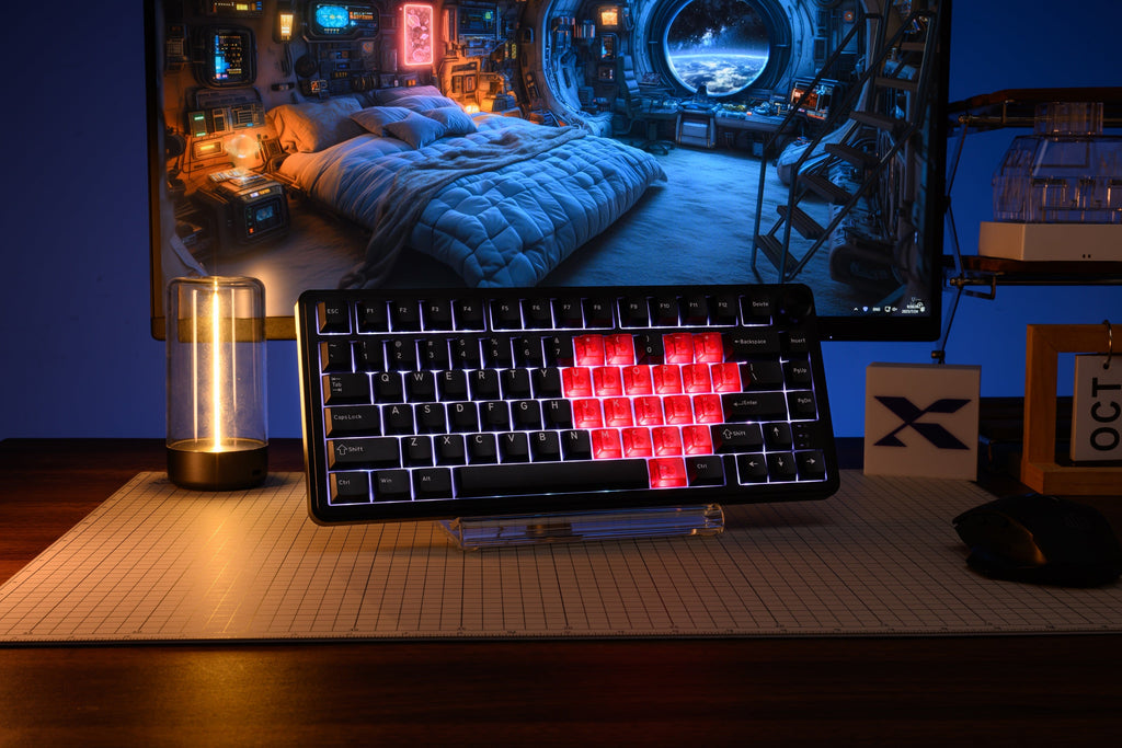 XVX M75 Lumina 75% Tri-Mode Gasket Mechanical Keyboard with Knob