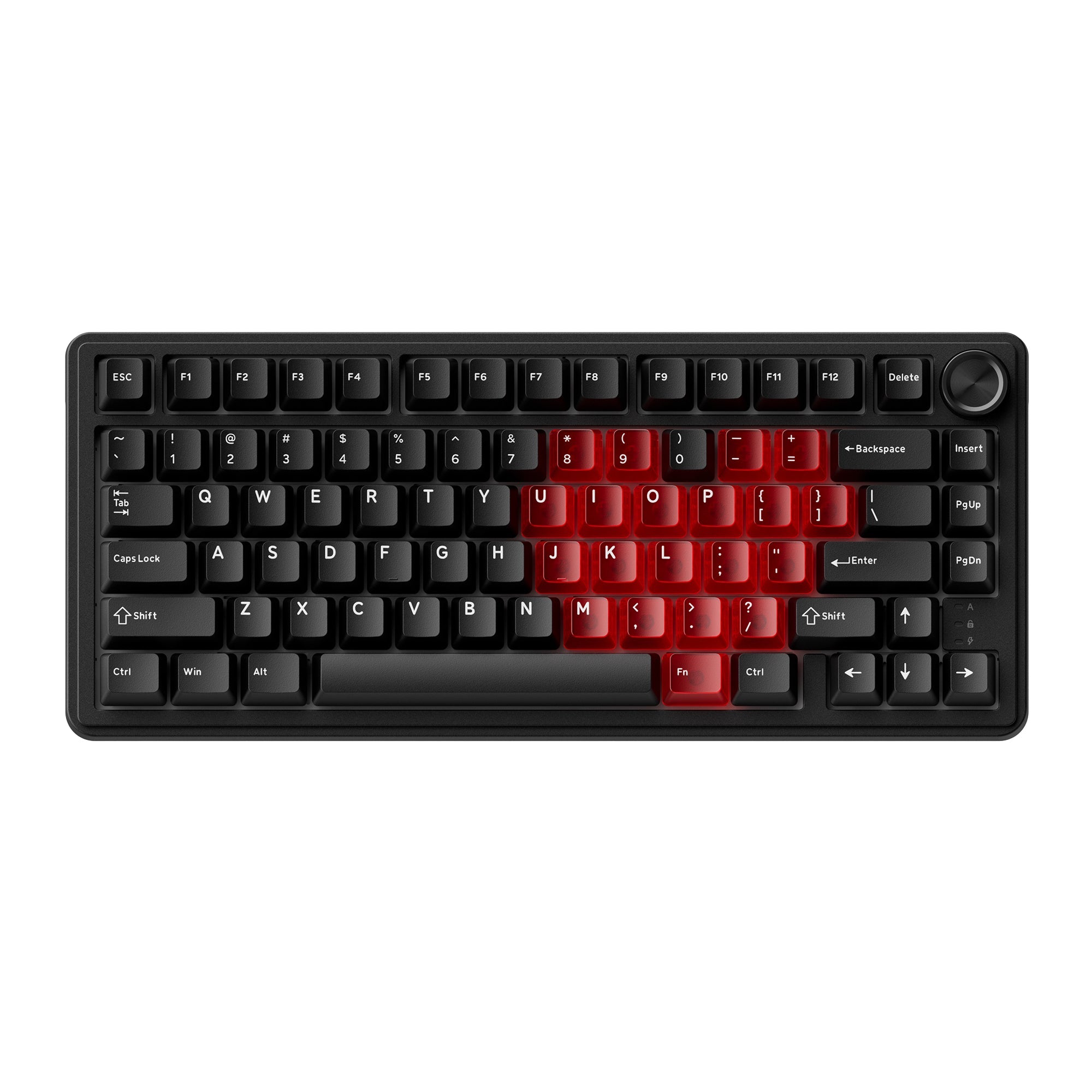 XVX M75 Lumina 75% Tri-Mode Gasket Mechanical Keyboard with Knob
